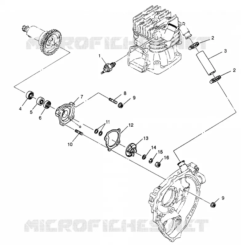 WATER PUMP 6X6 400L W968740 AND 6X6 400L NORWEGIAN N968740 (4935963596D011)