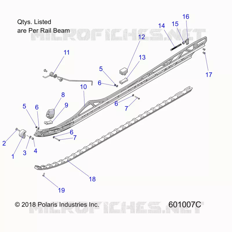 SUSPENSION, RAIL MOUNTING