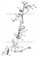 STEERING POST    XPLORER 400L W98CC38C (4945414541B010)