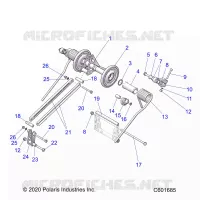 SUSPENSION, REAR TORQUE ARM
