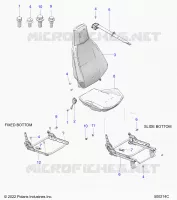 SEAT (PASSENGER) AND SEAT BELT MOUNTING