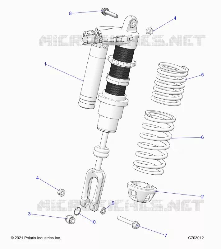 SUSPENSION, FRONT SHOCK MOUNTING, STANDARD/PREMIUM
