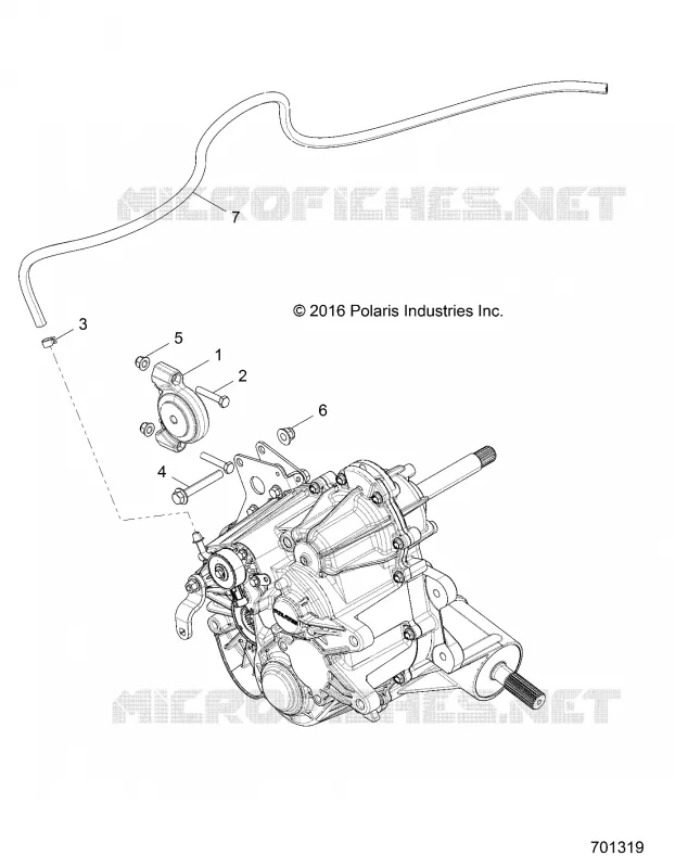 DRIVE TRAIN, MAIN GEARCASE MOUNTING- Z17VHA57FJ (701319)
