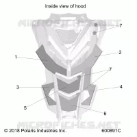 HOOD FOAM/FIBER