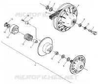 DRIVEN CLUTCH MAGNUM 4X4 W97AC42A, SWEDISH MAGNUM 4X4 S97AC42E AND NORWEGIA (4940834083C003)