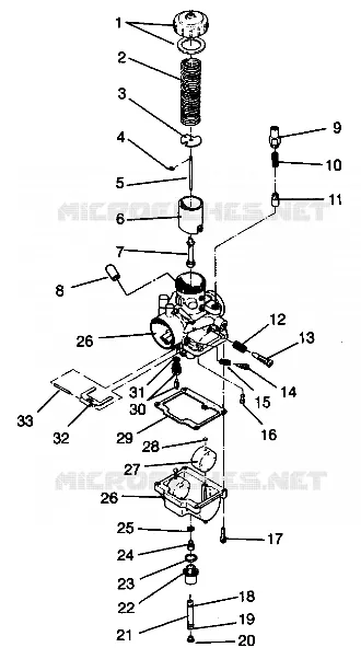 CARBURETOR LITE 0943433 AND  LITE DELUXE 0943431 (4924992499037A)