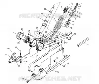 REAR SWING ARM   SHOCK 6X6 300 W948730 (4926792679C011)