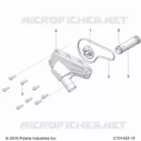 ENGINE, WATERPUMP IMPELLER AND COVER