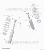 REAR SUSPENSION SHOCK AND MOUNTING