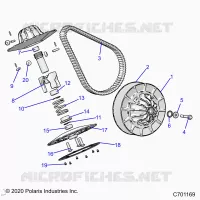 DRIVE TRAIN, SECONDARY CLUTCH