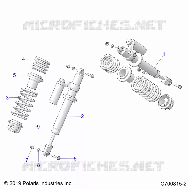 SUSPENSION, FRONT SHOCK MOUNTING