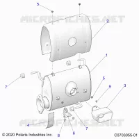 ENGINE, EXHAUST SYSTEM, SILENCER AND RELATED