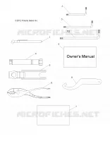 REFERENCES, TOOL KIT AND OWNERS MANUAL