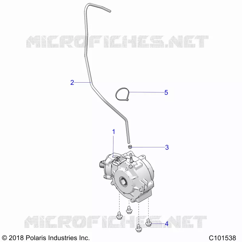 DRIVE TRAIN, FRONT GEARCASE MOUNTING