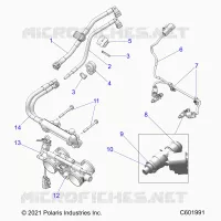 FUEL SYSTEM, RAIL, LINES AND THROTTLE BODY