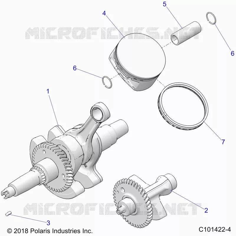 ENGINE, CRANKSHAFT, PISTON AND BALANCE SHAFT