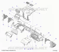 DASHBOARD, UPPER AND A-PILLERS