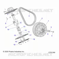 DRIVE TRAIN, SECONDARY CLUTCH