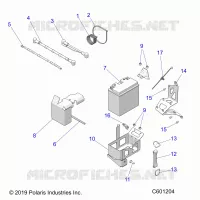 BATTERY AND CABLES