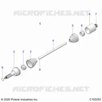 DRIVE TRAIN, REAR DRIVE SHAFT