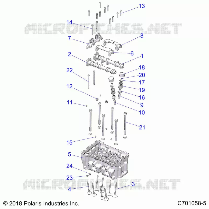 ENGINE, CYLINDER HEAD AND VALVES