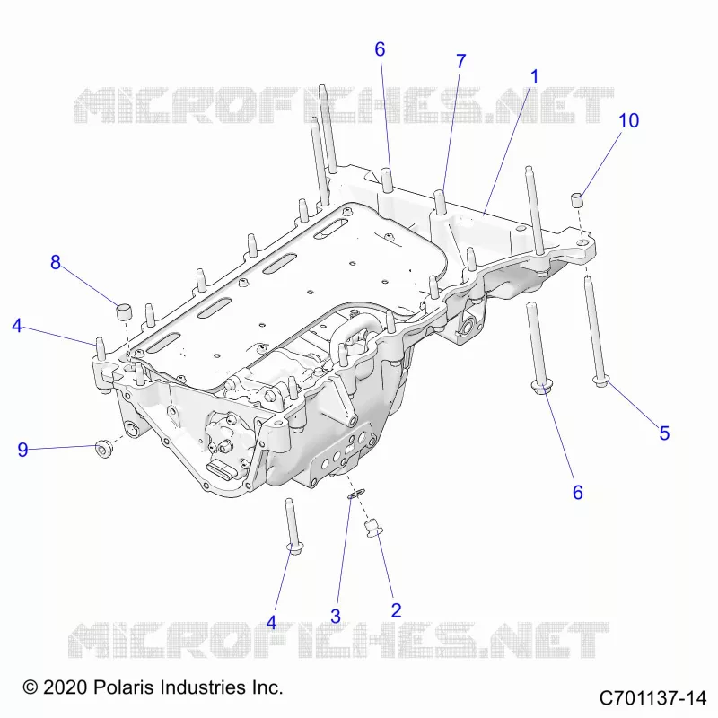 OIL PAN, MOUNTING