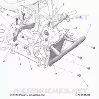 CHASSIS, FRONT GEARCASE AND BUMPER MOUNTING