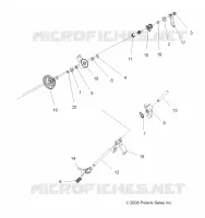 DRIVE TRAIN, MAIN GEARCASE SHIFT FORKS