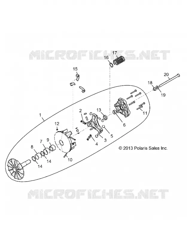 DRIVE TRAIN, PRIMARY CLUTCH