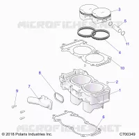 CYLINDER AND PISTON