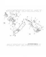 CHASSIS, CLUTCH GUARD AND FOOTRESTS