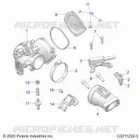 ENGINE, THROTTLE BODY AND FUEL RAIL