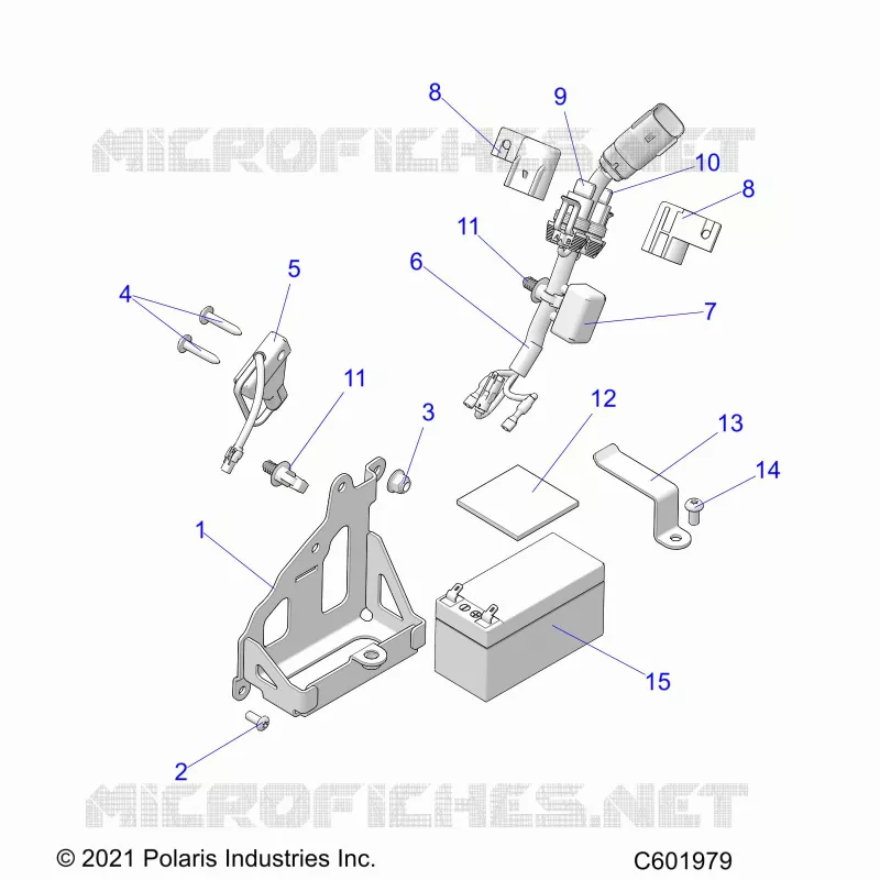 ELECTRICAL, BATTERY, MANUAL START POWER UP COMPONENTS