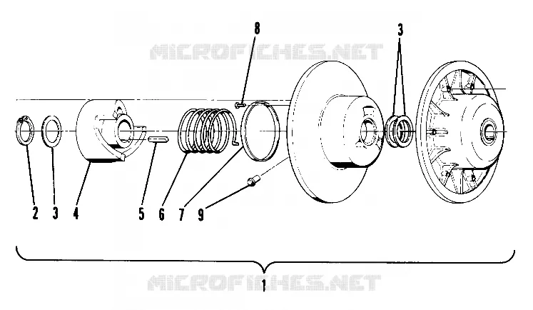 DRIVEN CLUTCH ASSEMBLY NO. 1322105 (4909520952009A)