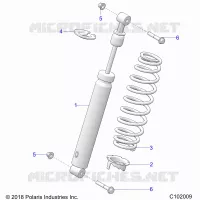 SUSPENSION, FRONT SHOCK