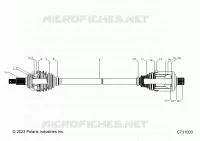 DRIVE TRAIN, REAR HALF SHAFT