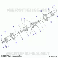 REAR SUSPENSION HUBS, CARRIER AND BRAKE DISC