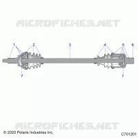 DRIVE TRAIN, FRONT HALF SHAFT