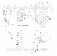 BODY, PASSENGER SEAT BOTTOM AND SEAT BACK