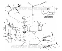 OIL TANK SLX 780 B964287 AND INTL. SLX 780 I964287 (4937443744A012)