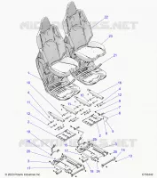 SEAT ASM. AND SLIDER, FRONT