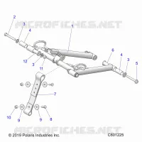 SUSPENSION, FRONT TORQUE ARM