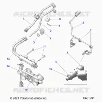 FUEL SYSTEM, RAIL, LINES AND THROTTLE BODY
