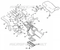 REAR CAB   SEAT XPRESS 300 W97CA28C AND  XPRESS 400L W97CA38C (4939603960A007)