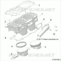 CYLINDER AND PISTON