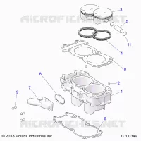 CYLINDER AND PISTON