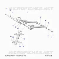 SUSPENSION, FRONT TORQUE ARM