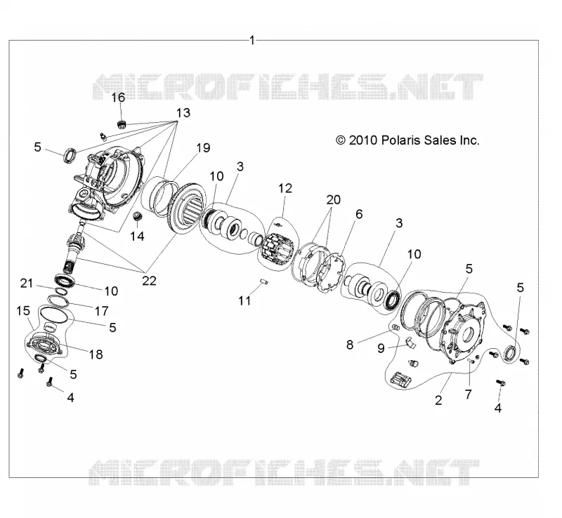 DRIVE TRAIN, FRONT GEARCASE
