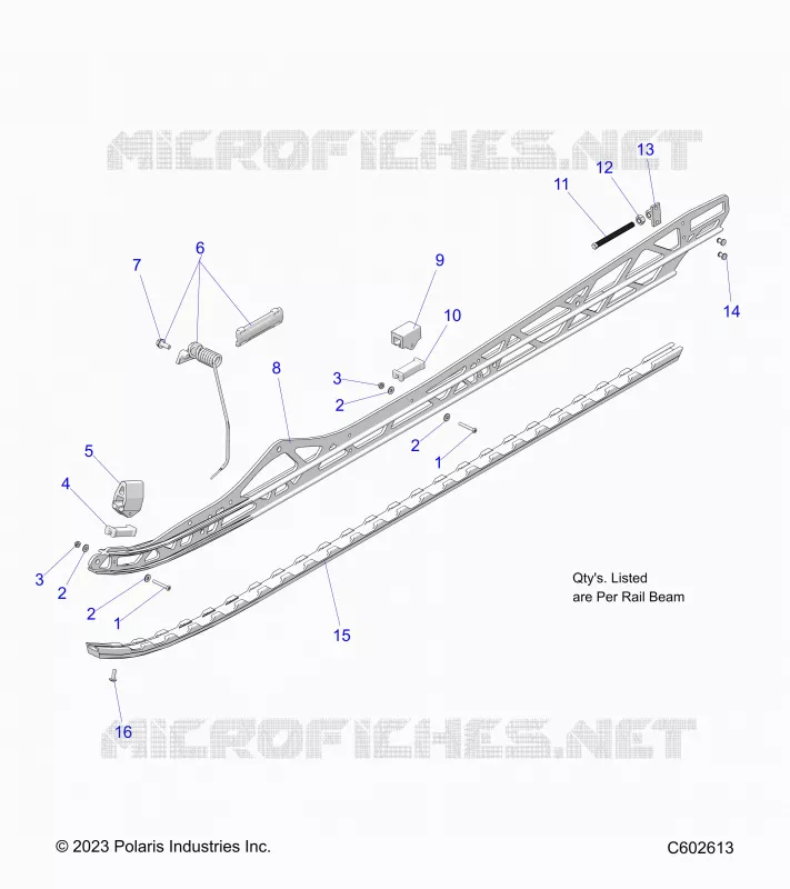 SUSPENSION, RAIL BEAM MOUNTING, LH/RH
