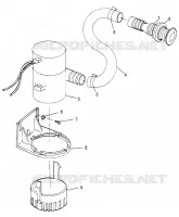 BILGE PUMP SL 700 B974071, INTL. SL 700 I974071, SL 700 DELUXE B974072 AND (4940874087C001)
